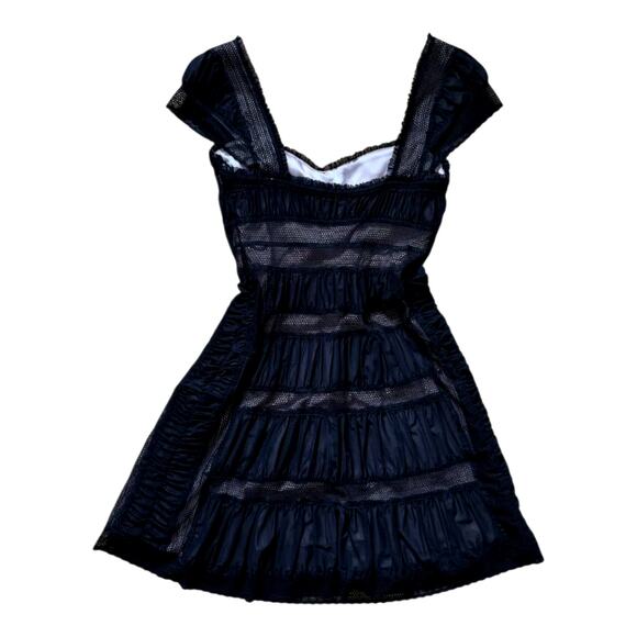 Free People Black/Cream Dress | Size 12 - Picture 2 of 9